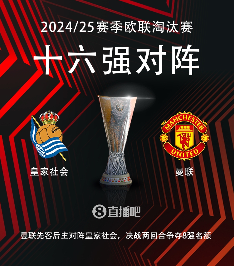  歐聯(lián)16強對陣：曼聯(lián)vs皇家社會??！
