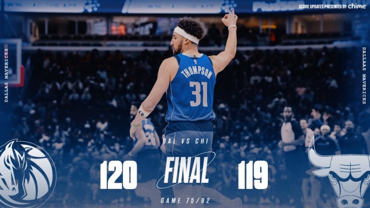  險勝公牛！獨行俠官方曬贏球海報 克萊成為封面人物