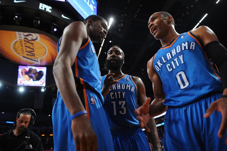  雷霆三少得分全部進(jìn)入歷史前20！他們是NBA歷史最大的如果嗎？